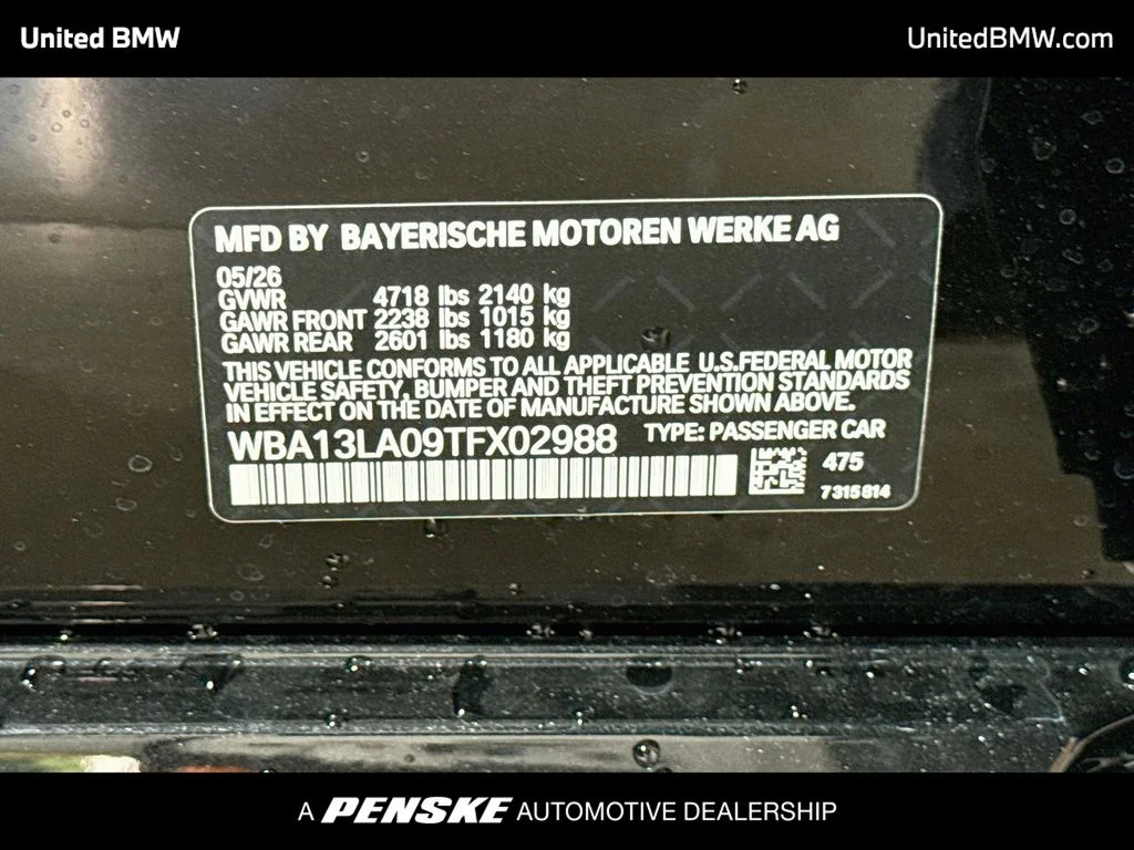 New 2026 Black Sapphire Metallic BMW 330i image 22