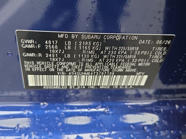 New 2026 Blue Subaru Limited image 6
