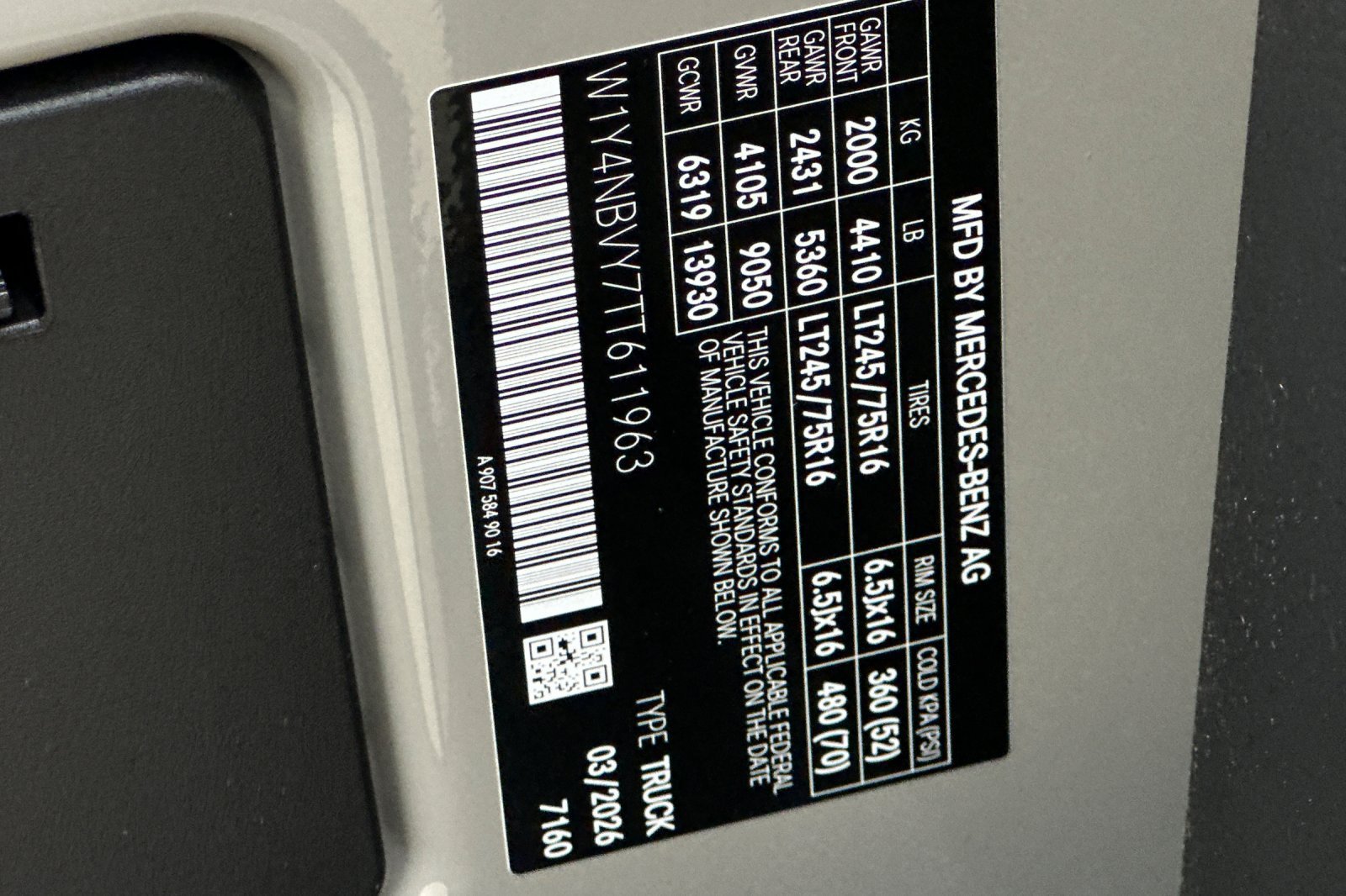 New 2026 Stone Gray Mercedes-Benz Cargo 144 WB image 35
