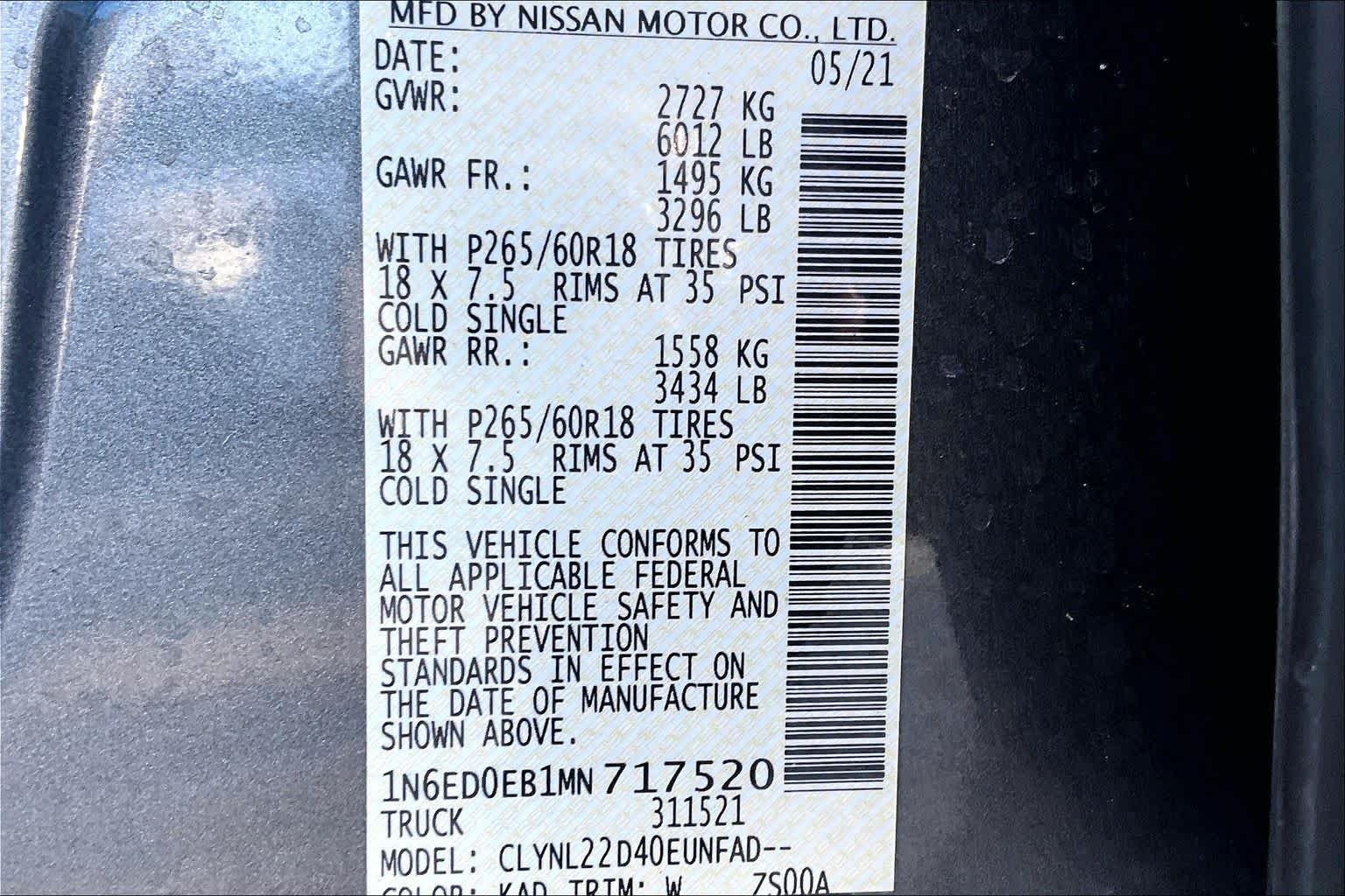 Used 2021 Gun Metallic Nissan SV image 33