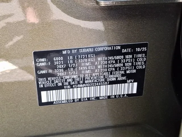 Used 2025 Green Subaru Bronze Edition 7-Passenger image 29