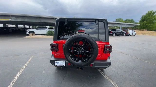 Used 2021 Red Jeep Unlimited Sahara 4xe image 6