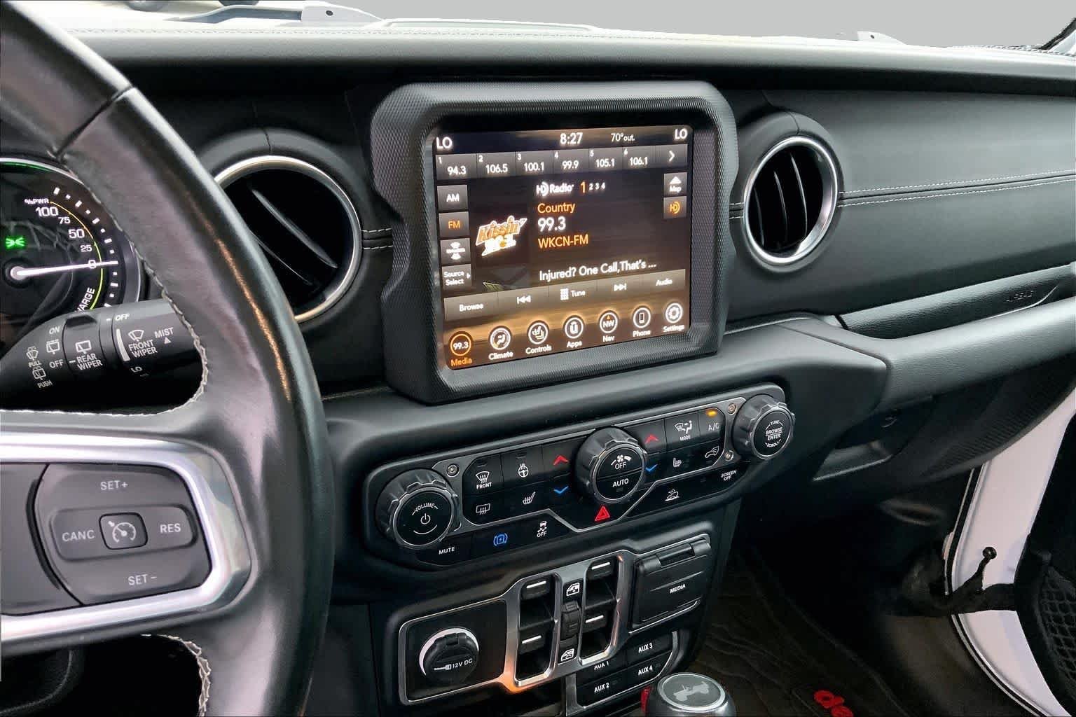 Used 2023 Bright White Clearcoat Jeep Sahara image 6