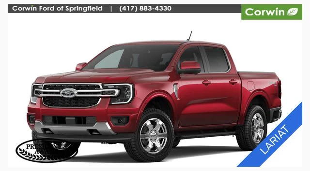 New 2026 Ruby Red Metallic Tinted Clearcoat Ford Lariat® image 1
