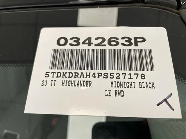 Used 2023 Midnight Black Metallic Toyota LE image 33