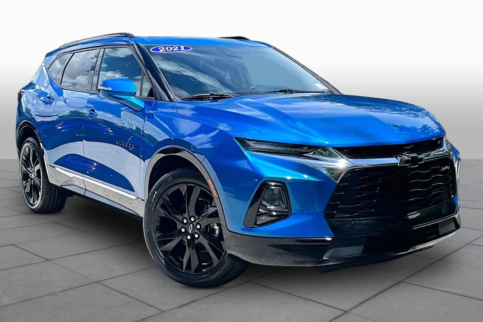 Used 2021 Bright Blue Metallic Chevrolet RS image 3