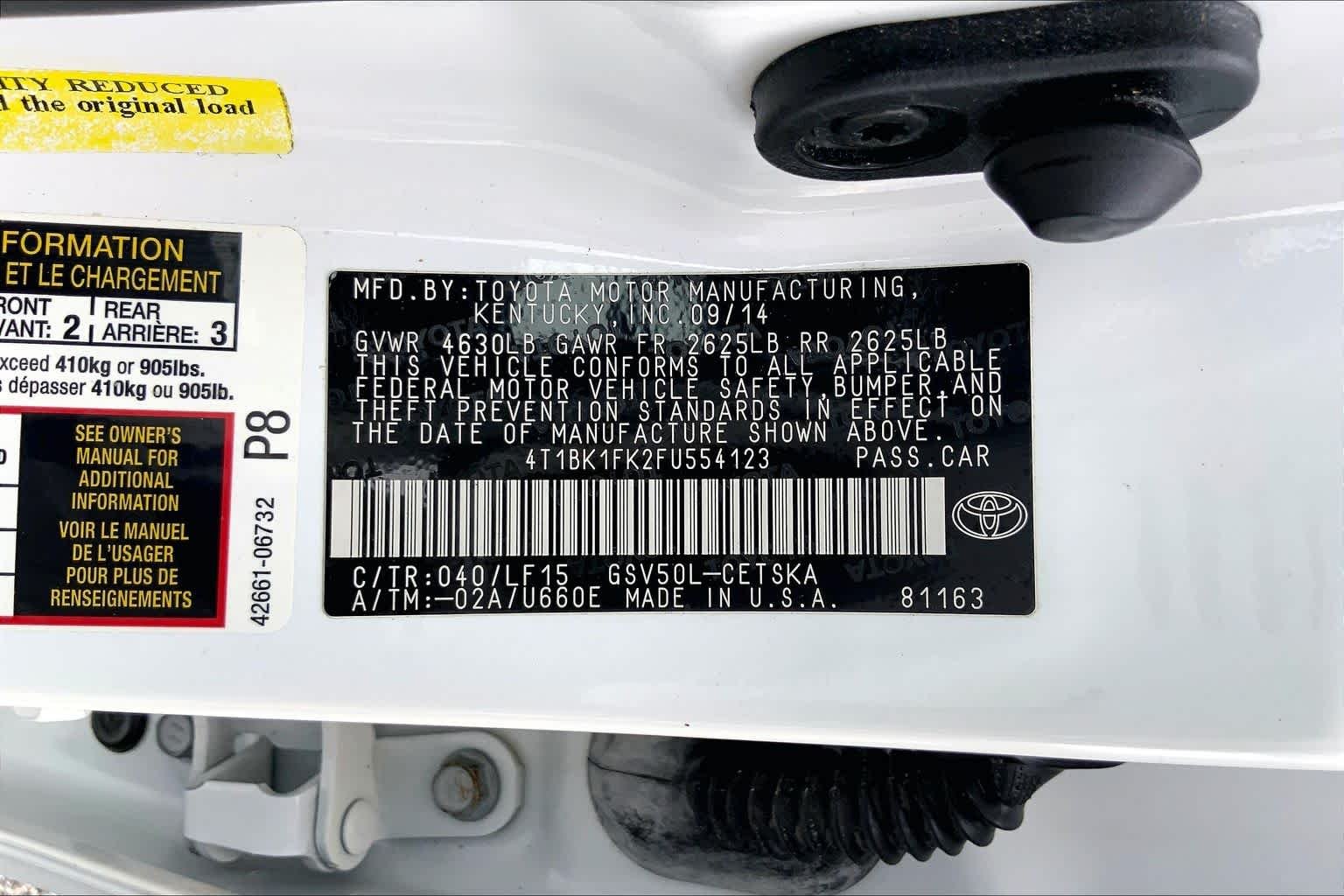 Used 2015 Super White Toyota XSE image 36