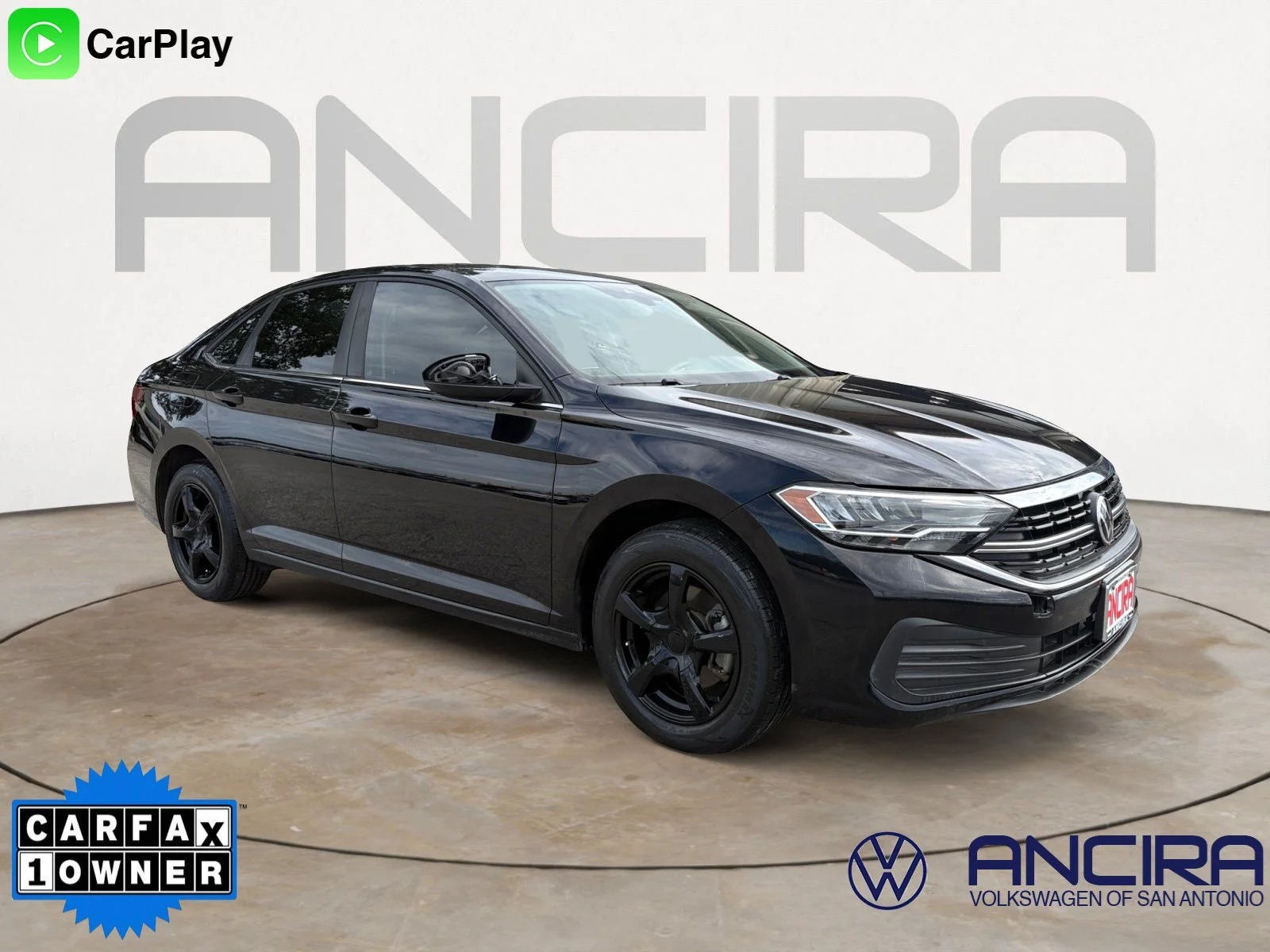 Used 2022 Deep Black Pearl Volkswagen S image 1