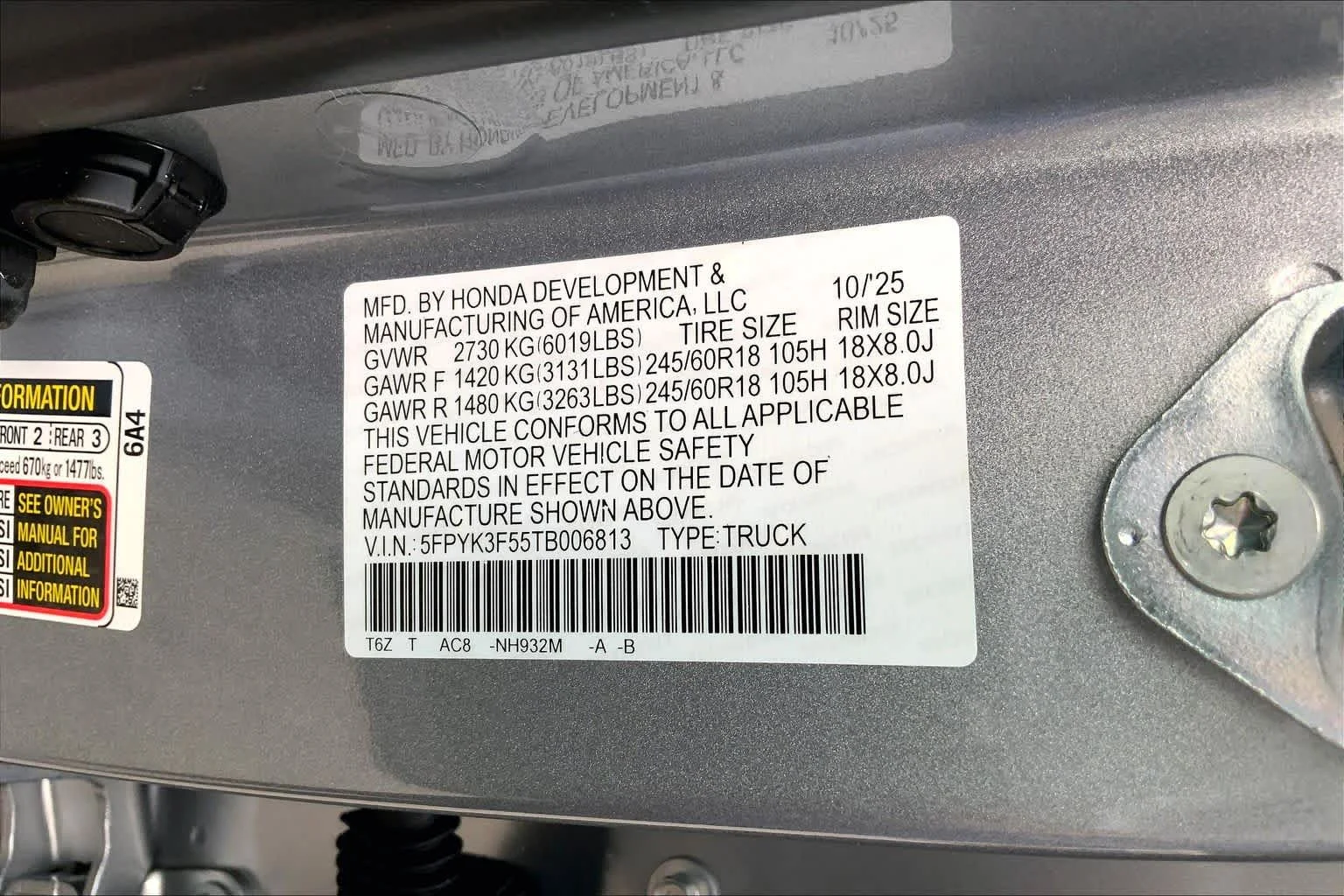 New 2026 Solar Silver Metallic Honda RTL image 12