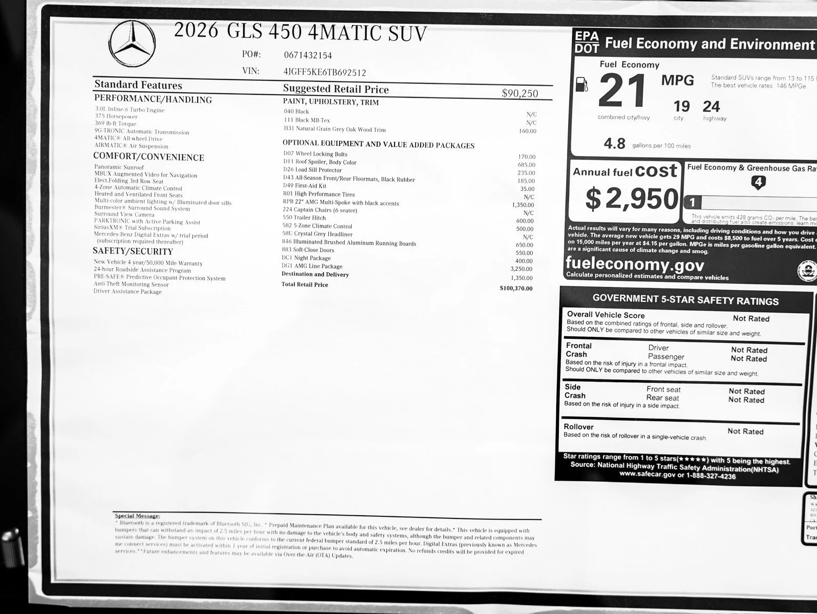 New 2026 Black Mercedes-Benz 4MATIC® image 25
