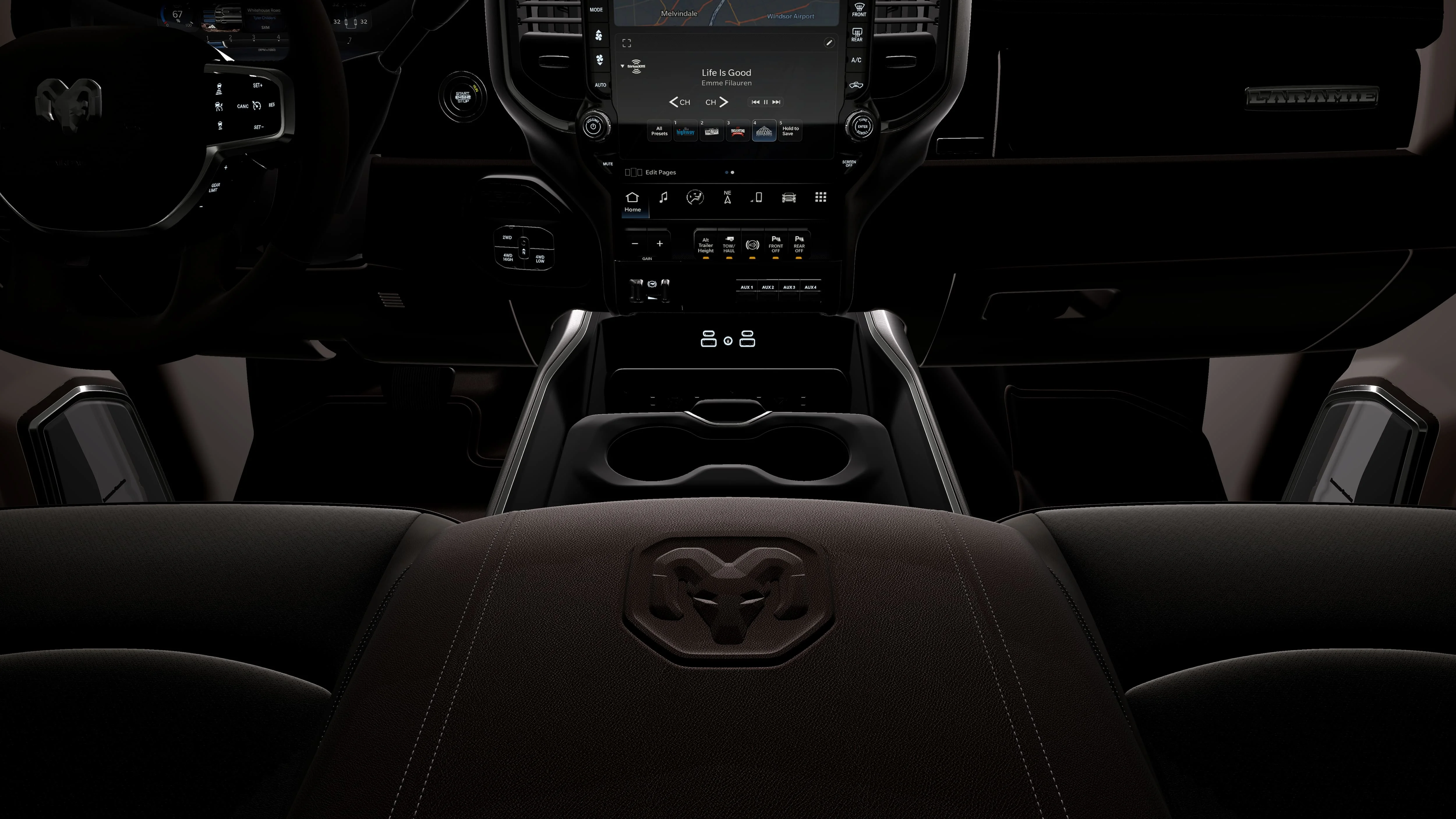 New 2026 Bright White Clear-Coat Exterior Paint RAM LARAMIE image 5