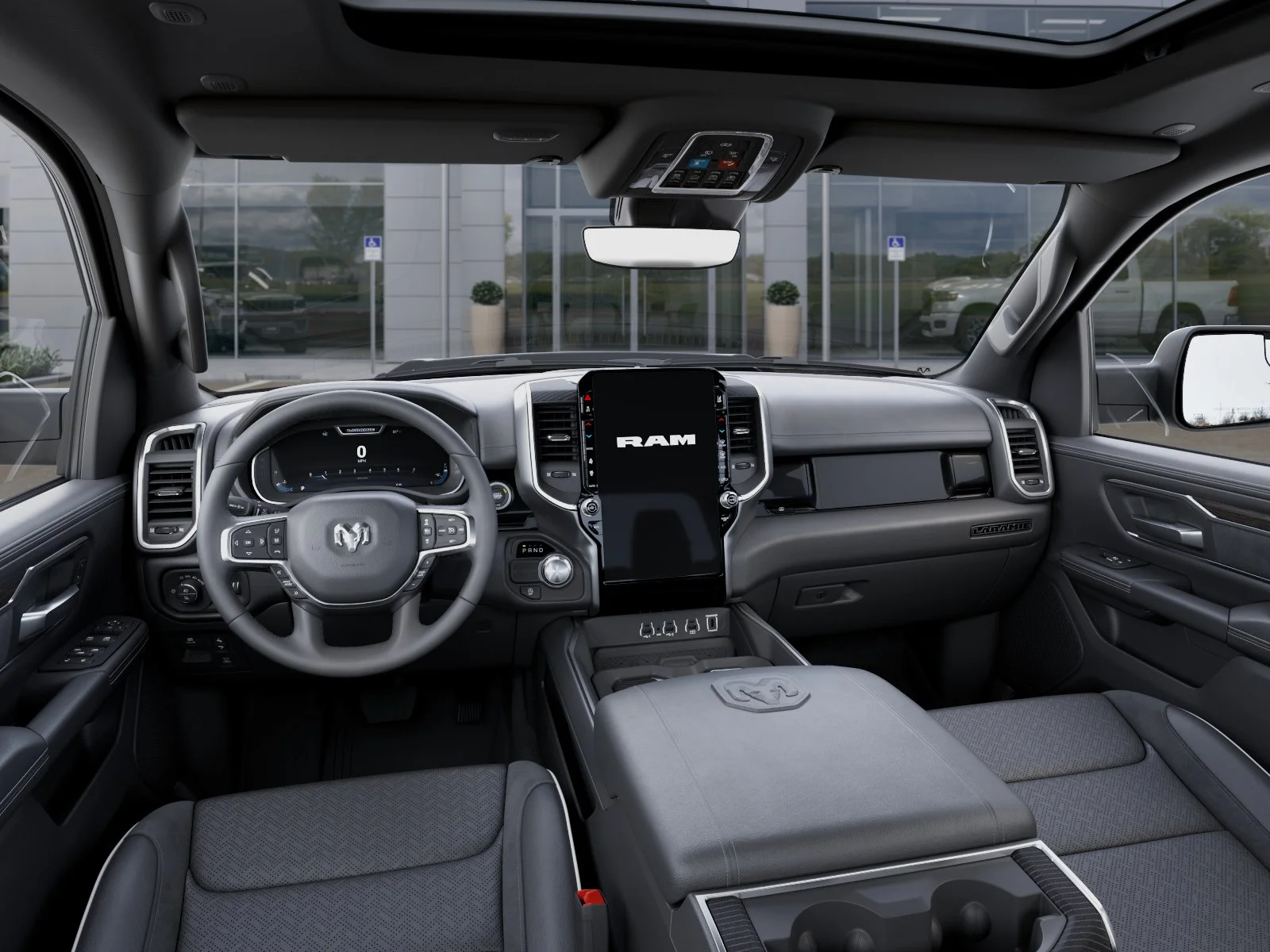 New 2026 Bright White Clear-Coat Exterior Paint RAM Laramie image 53