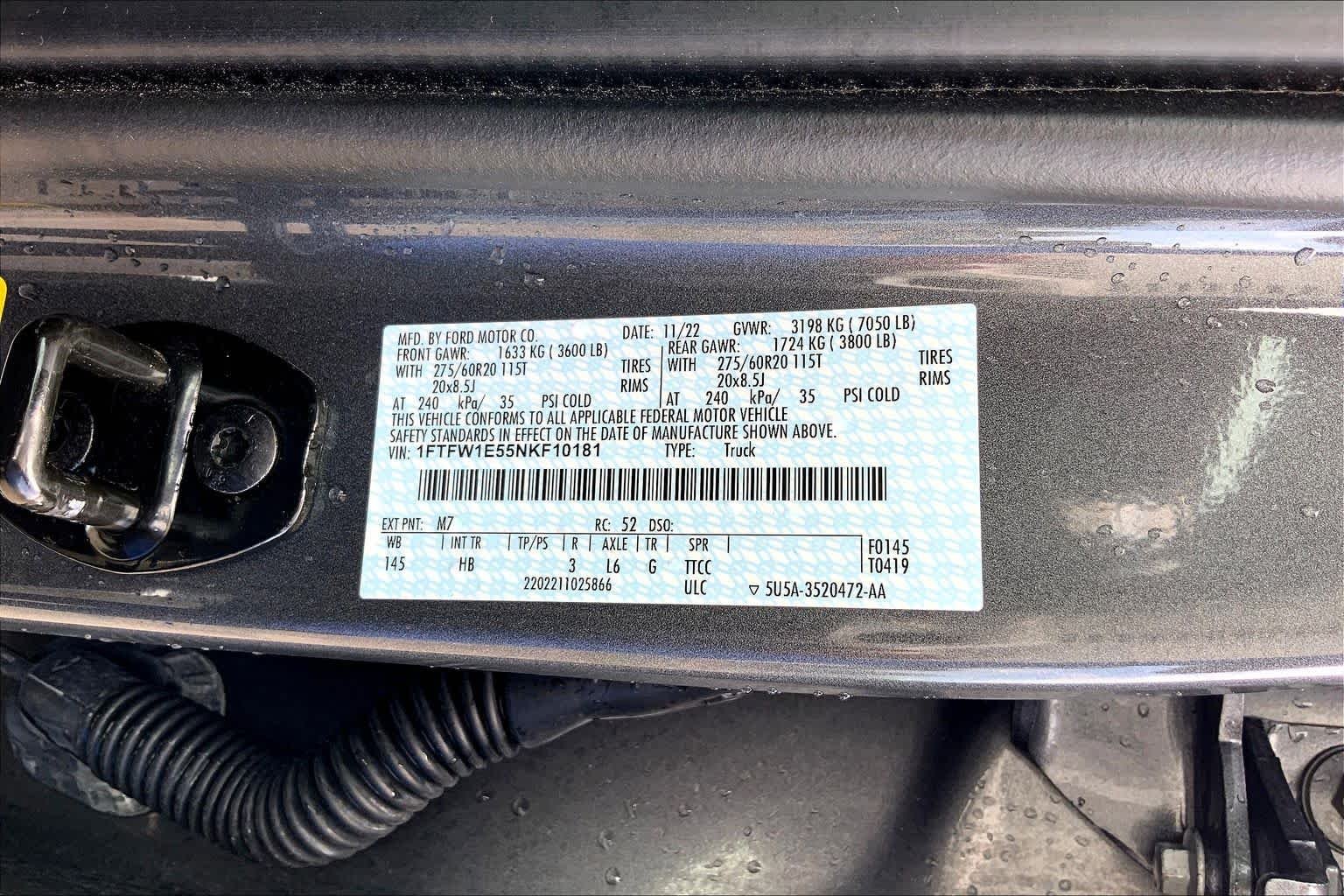 Used 2022 Carbonized Gray Ford LARIAT image 36
