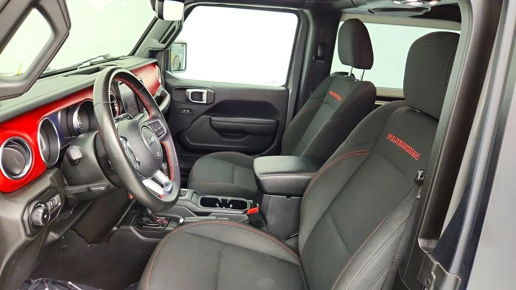 Used 2022 Sting-Gray Clearcoat Jeep Rubicon 4x4 w/ 8-Speed Auto & Black Wheels image 20