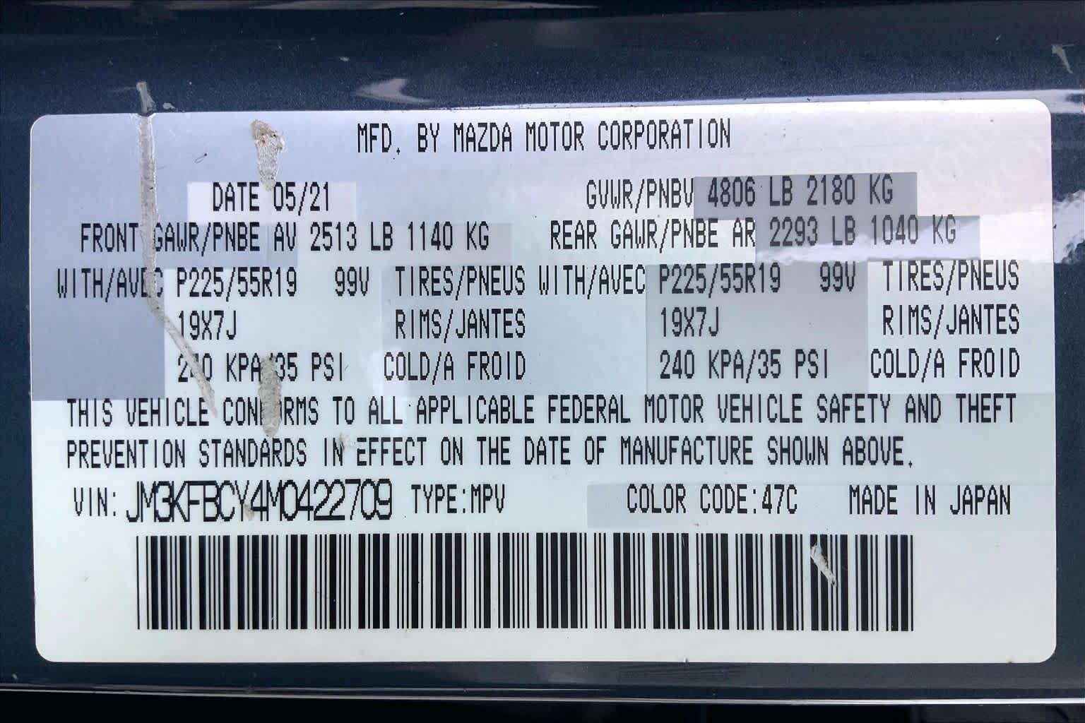 Certified Used 2021 Polymetal Gray Mazda Carbon Edition Turbo image 34