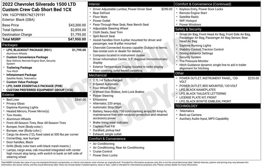 2022 Chevrolet Silverado 1500 Custom 4X4 Crew Cab Short Box's photo