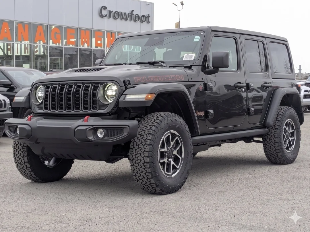 New 2026 Black Jeep Rubicon - - Nappa Leather - Convenience Grp - Safety Grp - 3-Piece Hardtop & More! image 4
