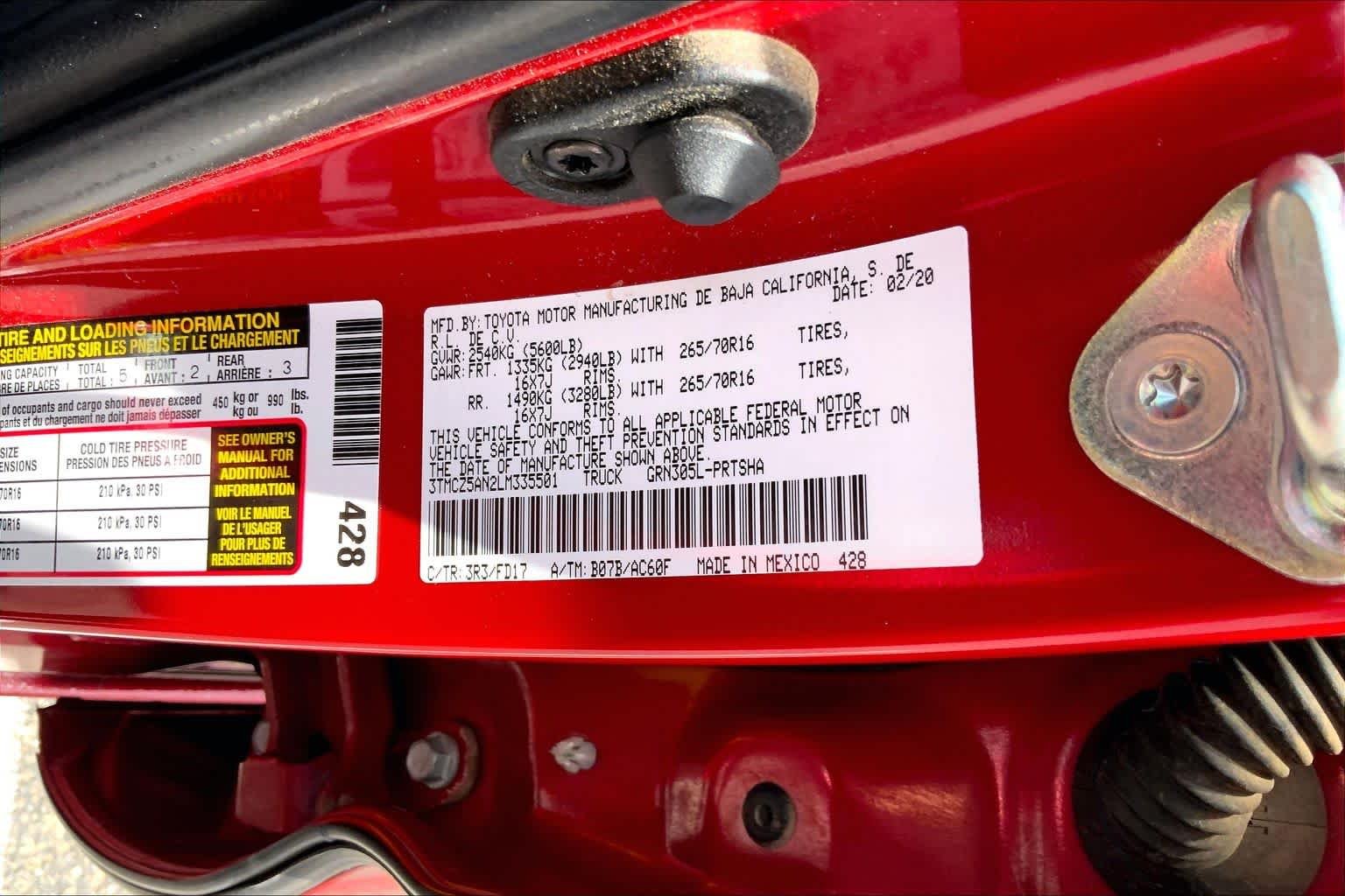 Used 2020 Barcelona Red Metallic Toyota TRD Off Road image 29