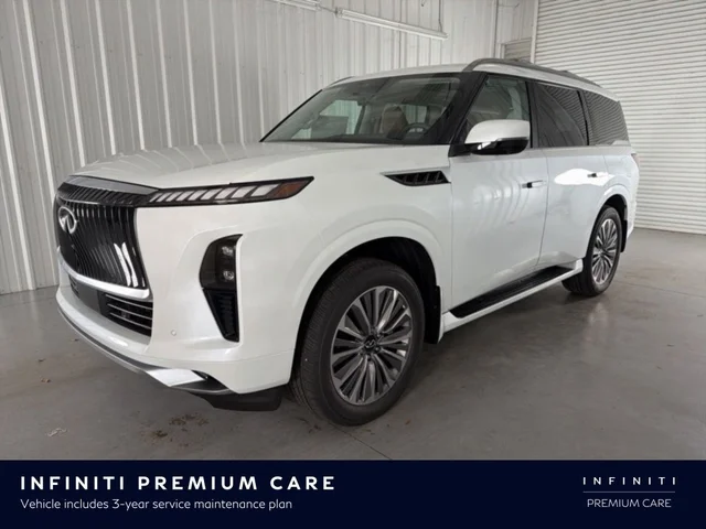 New RADIANT WHITE 2026 INFINITI QX80 in Mobile, AL | VIN