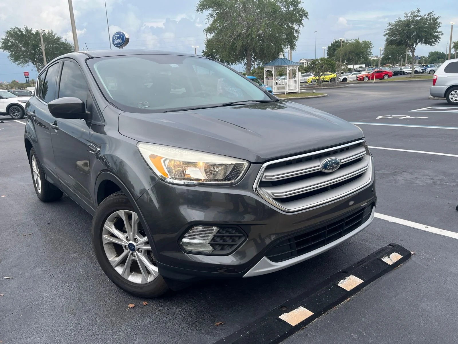 Certified Used 2019 Gray Ford SE image 1