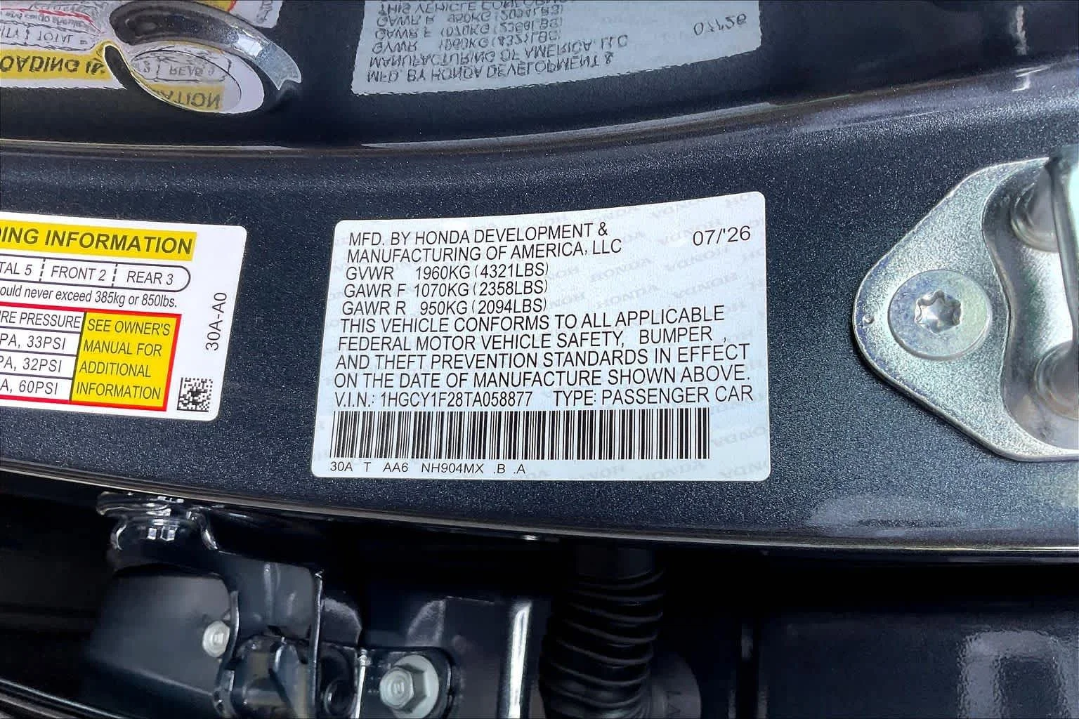 New 2026 Meteorite Gray Metallic Honda LX image 19