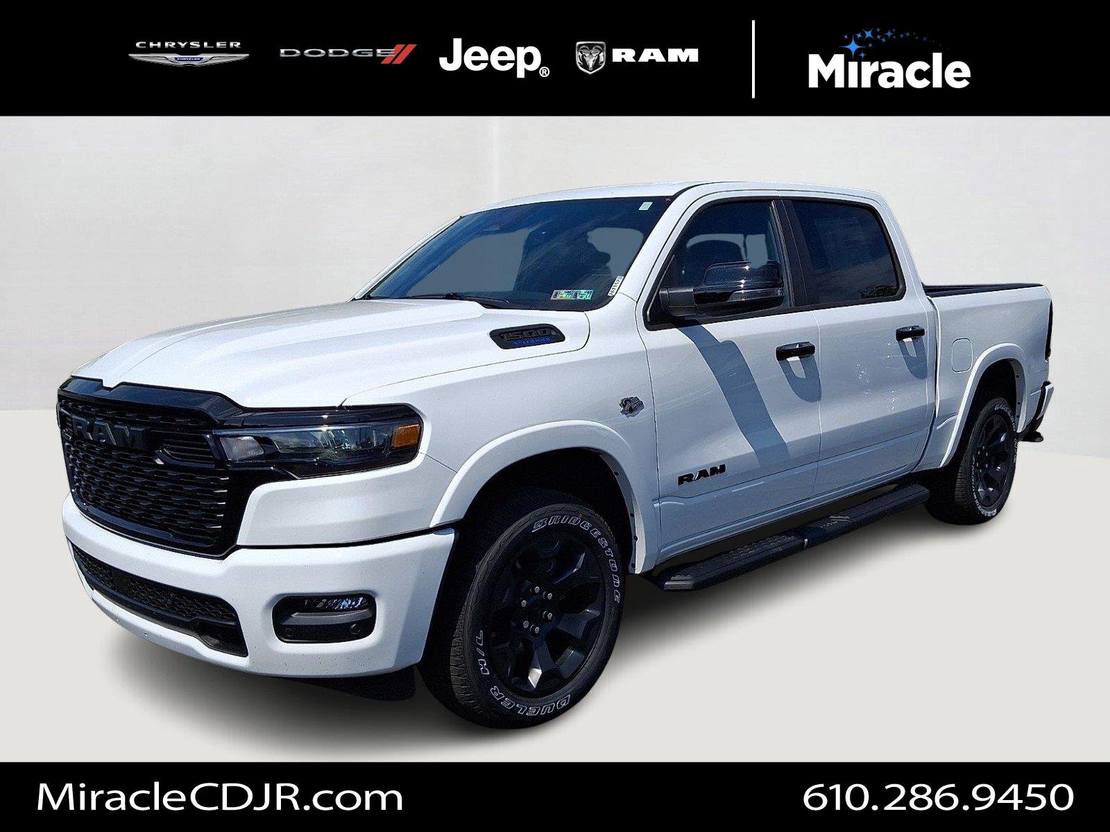 New 2026 Bright White Clear-Coat Exterior Paint RAM Big Horn image 1
