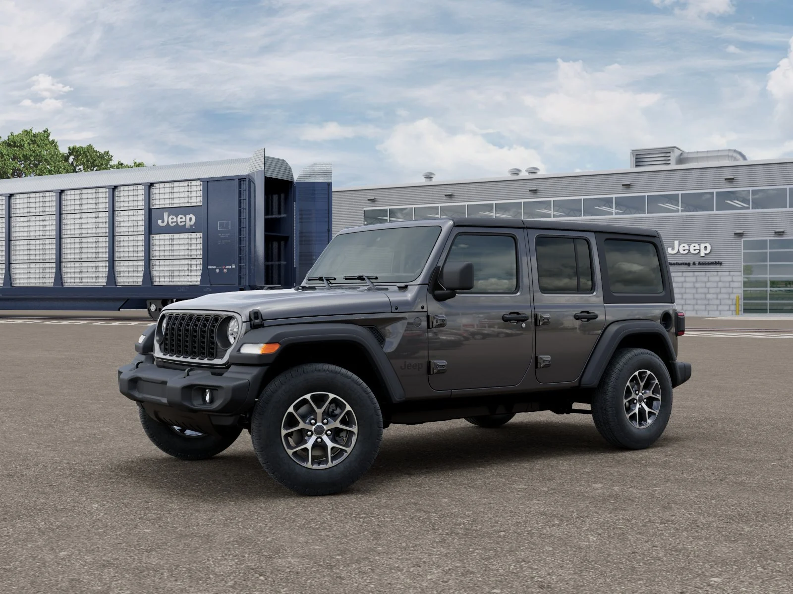 New 2026 Granite Crystal Metallic Clear-Coat Exterior Paint Jeep Sport S image 1