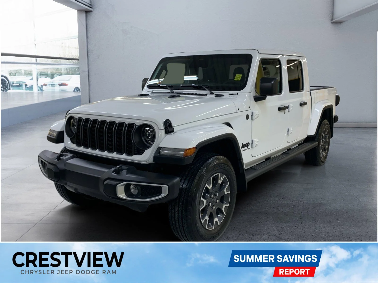 New 2026 Bright White Jeep Sahara image 1