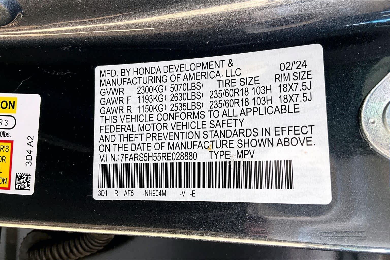 Certified Used 2024 Meteorite Gray Metallic Honda HYBRID 2WD SPORT image 35