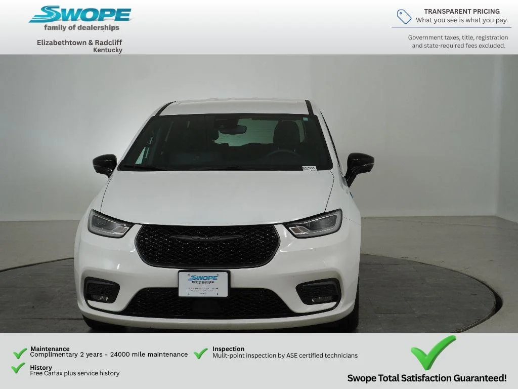 Used 2024 Bright White Clearcoat Chrysler Hybrid S Appearance Pkg image 8