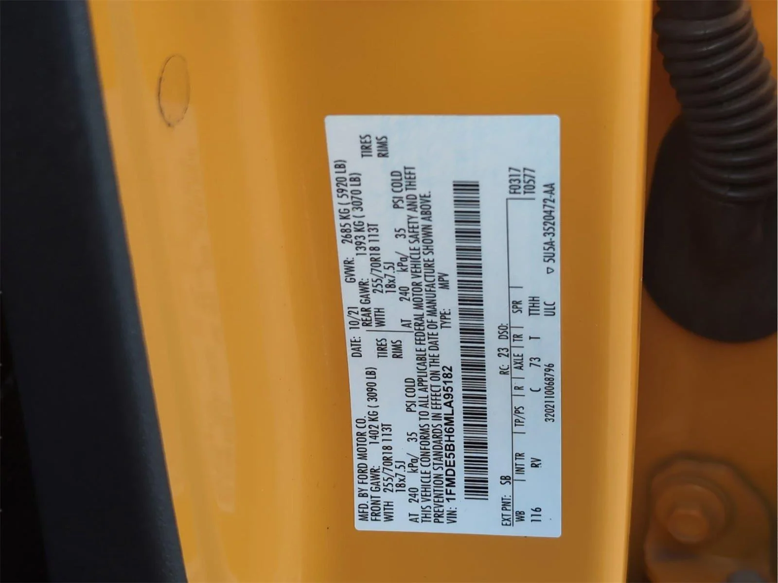 Used 2021 Cyber Orange Metallic Tri-Coat Ford Outer Banks image 12