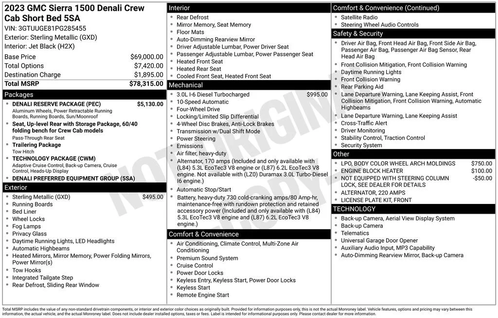 Used 2023 Sterling Metallic GMC Denali image 43