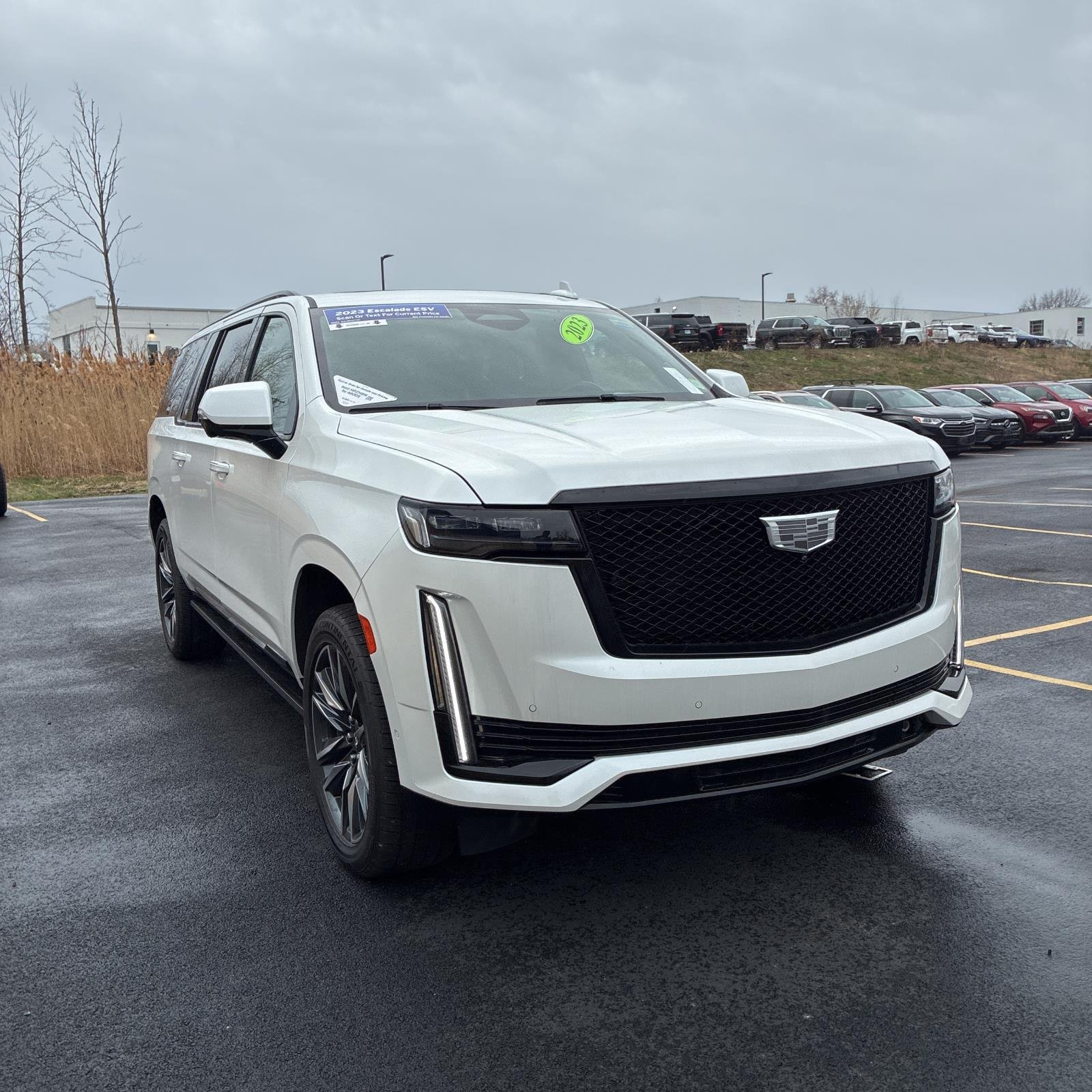 Used 2023 Crystal White Tricoat Cadillac 4WD Sport Platinum image 3
