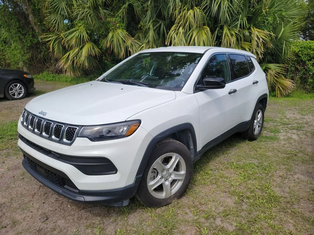 Used 2023 Bright White Clearcoat Jeep Sport image 7