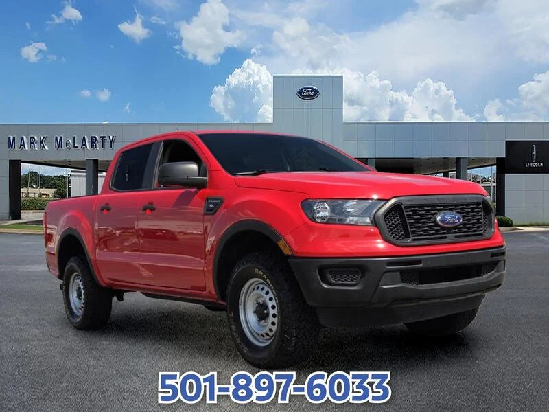 Used 2021 RED FORD XL 2WD SUPERCREW 5