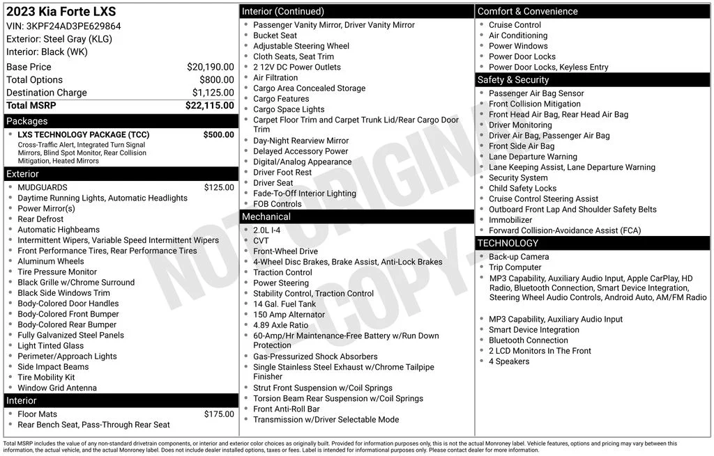 Used 2023 Gray Kia LXS image 17