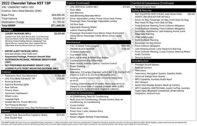 Used 2022 SATIN STEEL METALLIC Chevrolet RST image 42