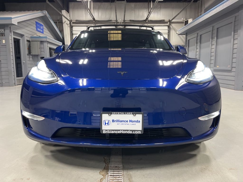 Used 2021 Tesla Model Y Long Range with VIN 5YJYGDEEXMF187801 for sale in Crystal Lake, IL