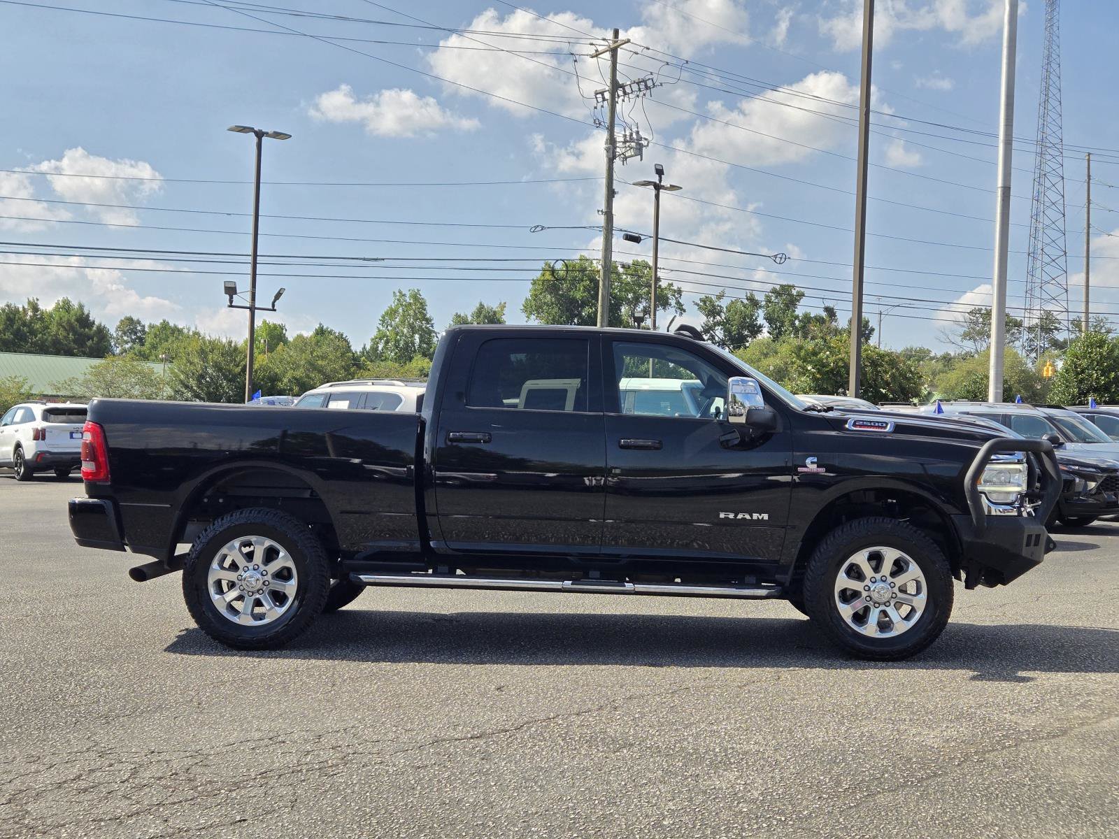 Used 2023 Diamond Black Crystal Pearlcoat Ram Laramie image 7