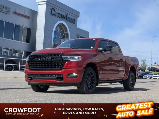 2026 RAM 1500 Limited - - Night Edition - Level A Grp - Pano Sunroof - 14.4 Uconnect NAV & More!