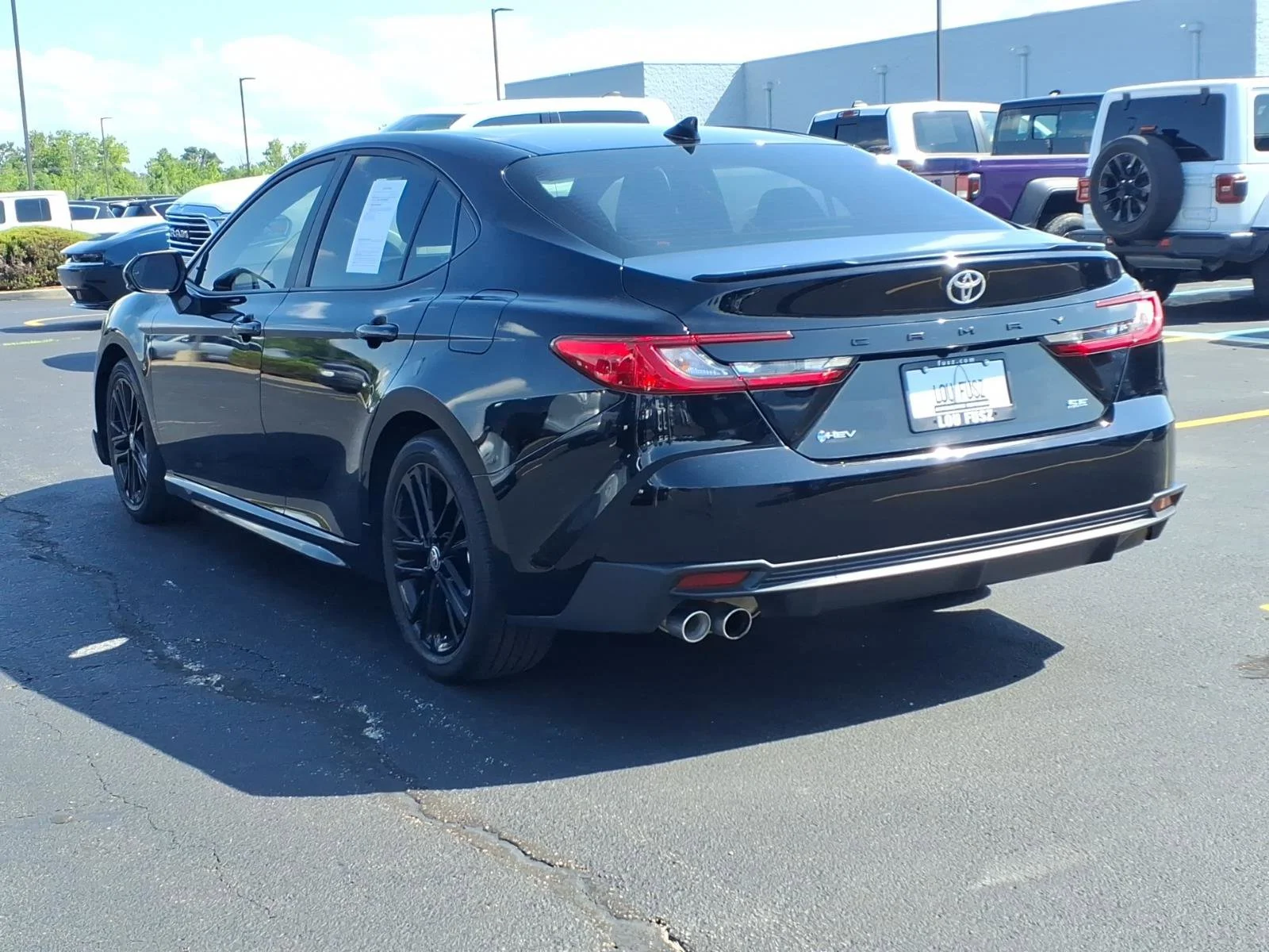 Used 2025 Midnight Black Metallic Toyota SE image 5
