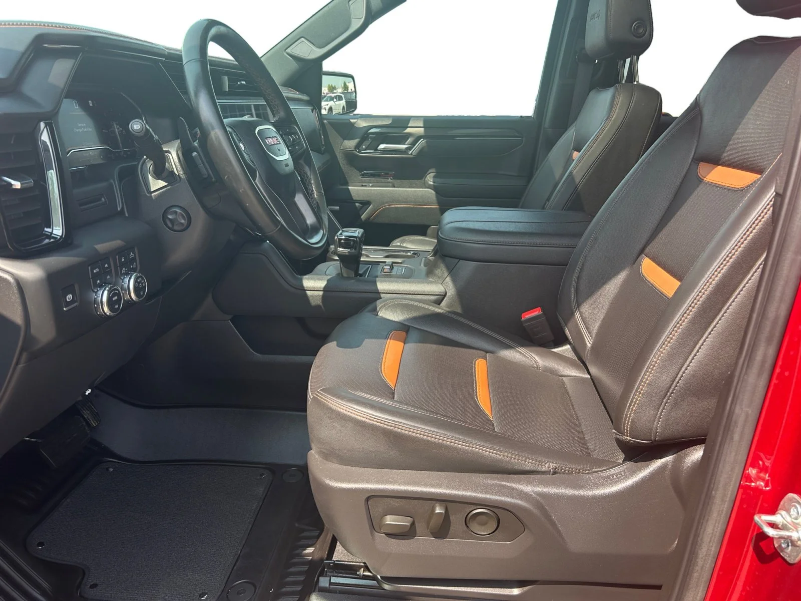 Used 2025 Red GMC AT4 Crew Cab 3.0L Diesel Leather Sunroof Navigation 4x4 image 14
