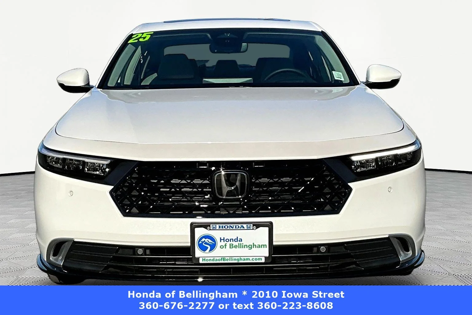 Certified Used 2025 Platinum White Pearl Honda HYBRID TOURING image 2