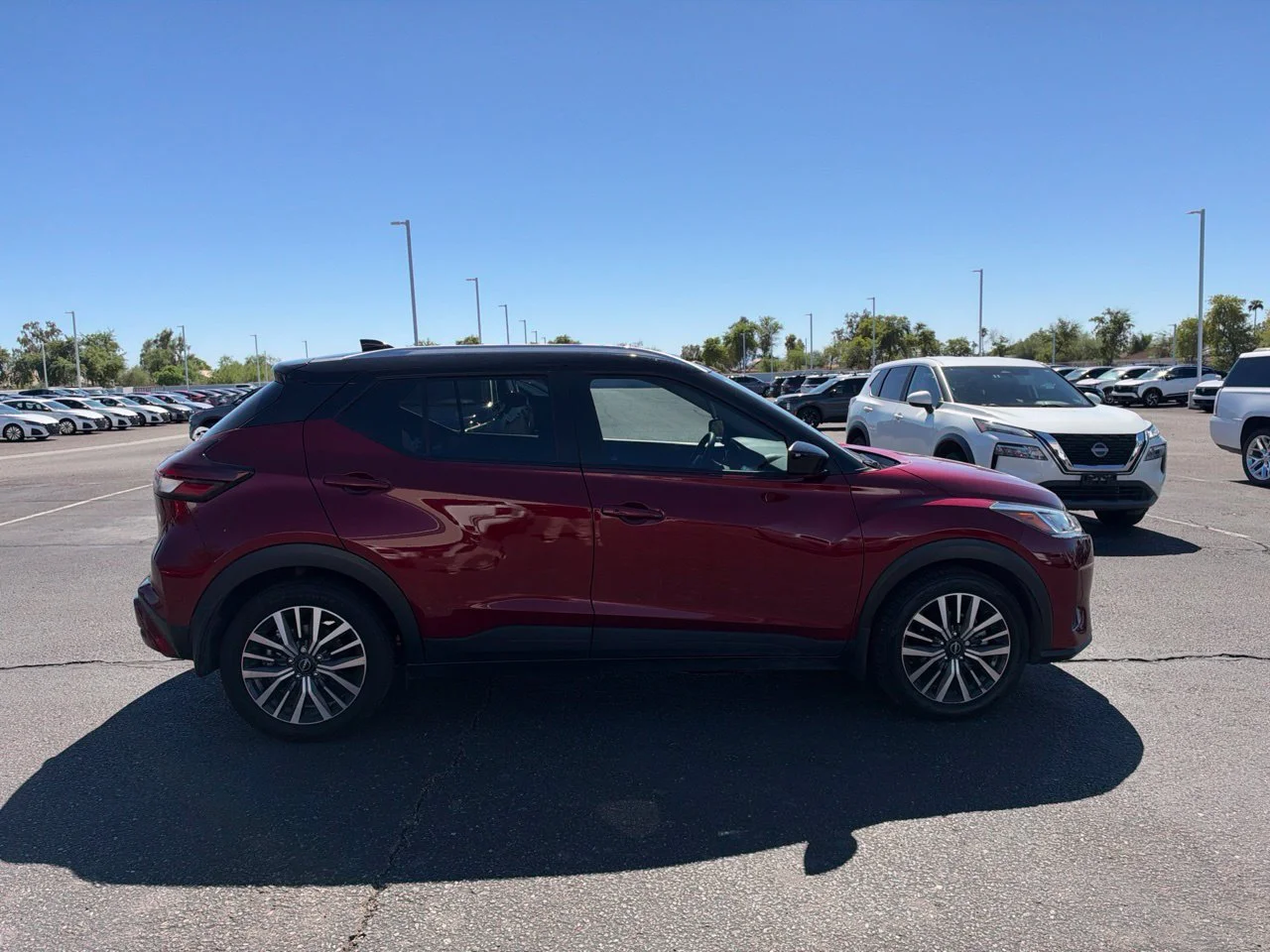 Used 2023 Scarlet Ember Tintcoat Super Black Nissan SV image 3