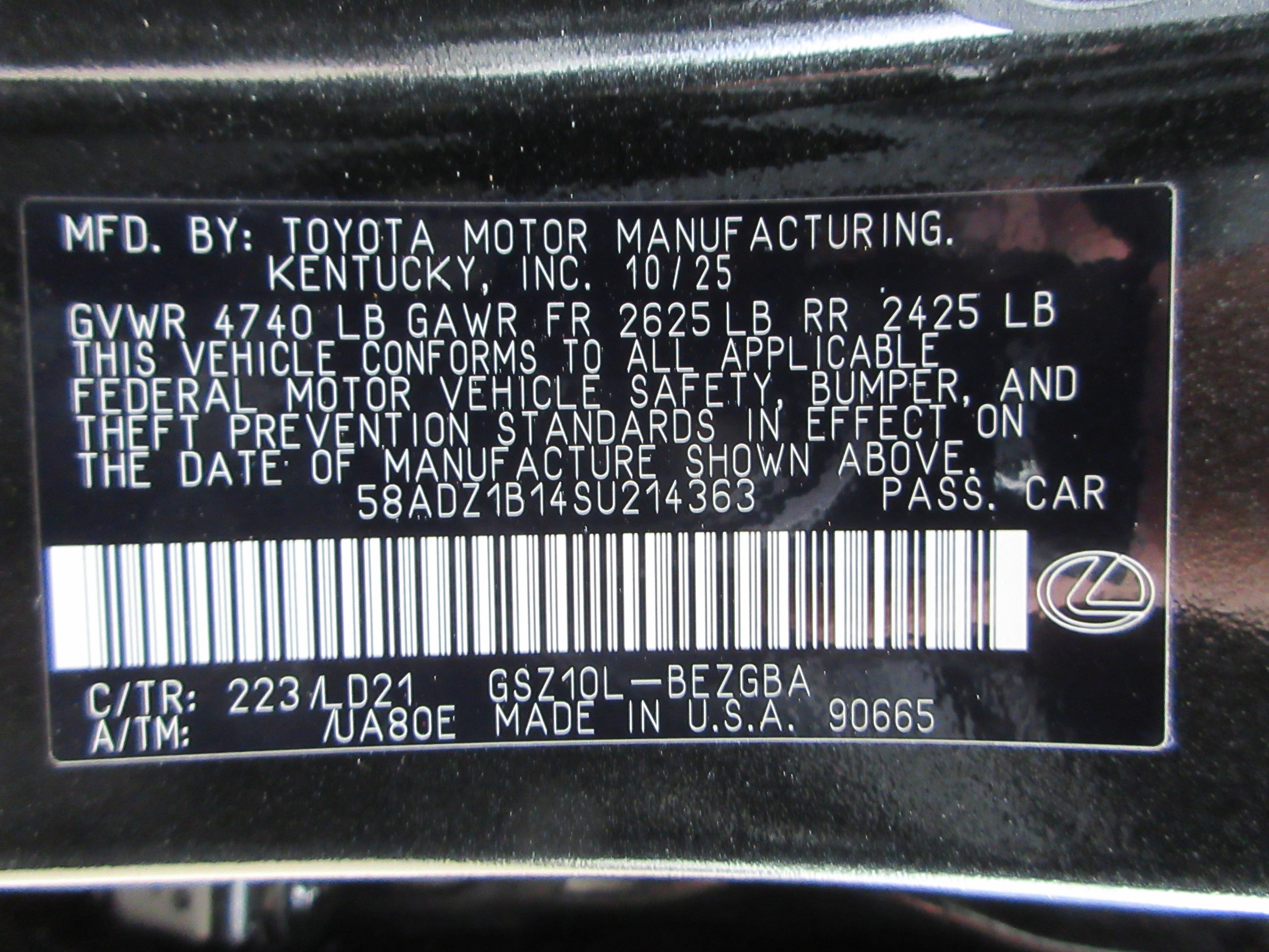 2025 Lexus ES 350 - Photo 50