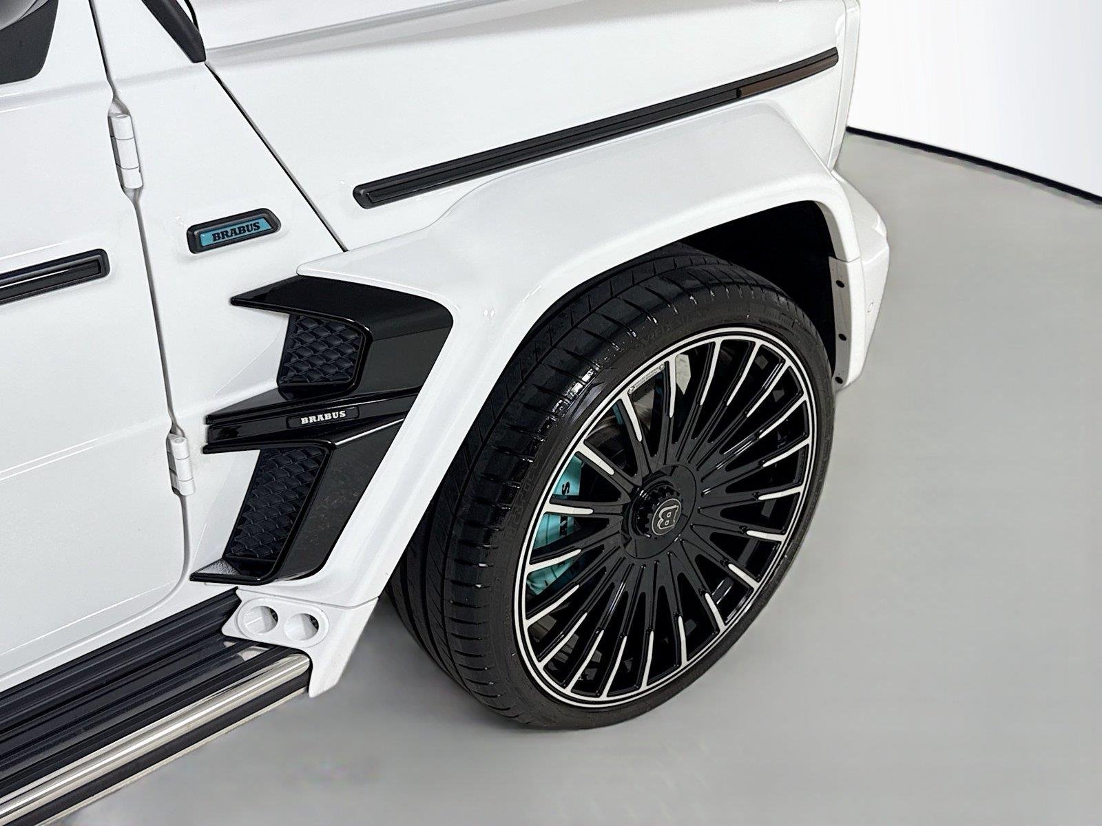 Used 2024 Polar White Mercedes-Benz AMG® G 63  Brabus Custom Widebody / Custom Tiffany Interior image 39