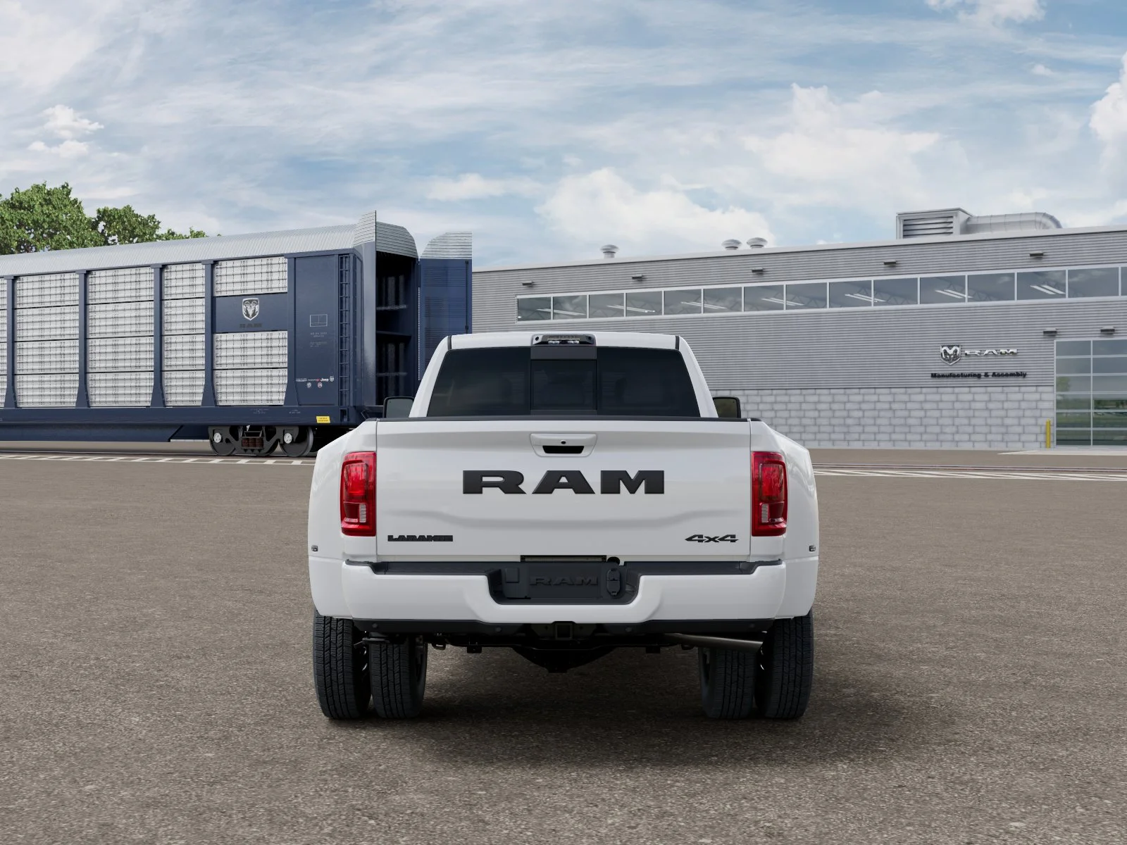New 2027 Bright White Clear-Coat Exterior Paint RAM Laramie image 33