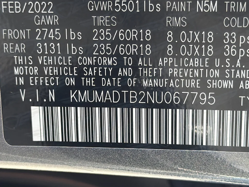 Used 2022 Gray Genesis 2.5T image 33