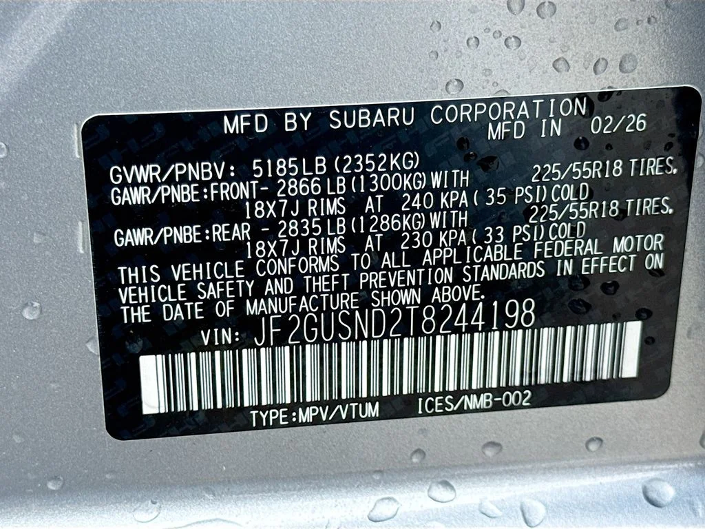 New 2026 ICE SILVER METALLIC Subaru Limited Hybrid image 40