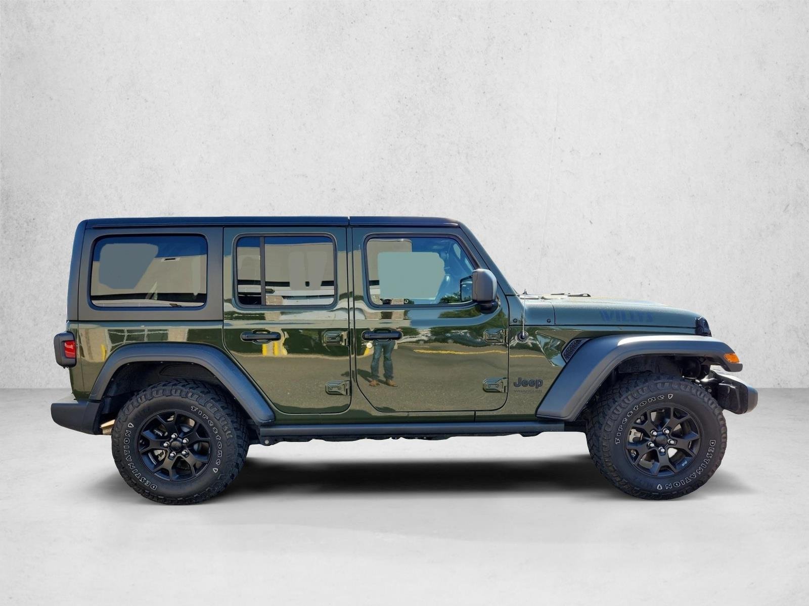 Used 2021 Sarge Green Clearcoat Jeep Unlimited Willys image 6
